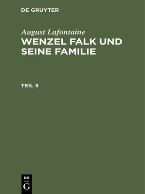 cover image of August Lafontaine